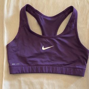 Nike Pro Sports Bra, purple, small